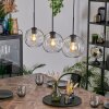 Ripoll hanging light, globe light, pendant light clear, 3-light sources