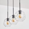 Ripoll hanging light, globe light, pendant light clear, 3-light sources