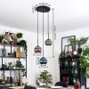 Koyoto hanging light, globe light, pendant light black, 3-light sources