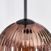 Koyoto hanging light, globe light, pendant light black, 3-light sources