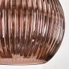 Koyoto hanging light, globe light, pendant light black, 3-light sources