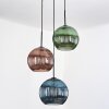Koyoto hanging light, globe light, pendant light black, 3-light sources