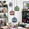 Koyoto hanging light, globe light, pendant light black, 3-light sources