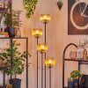 Koyoto floor lamp 30 cm Dark wood, black, 4-light sources