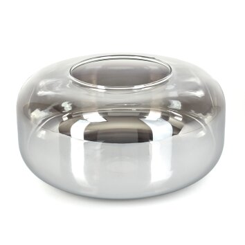 Boza replacement glass, spare part chrome, clear, Smoke-coloured