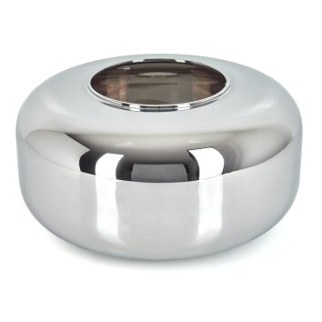 Glass lamp shade  Boza replacement glass, spare part chrome, Smoke-coloured