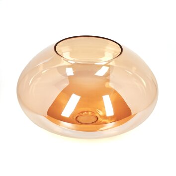 Lamp shade made of glass  Mertola replacement glass, spare part Amber