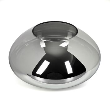 Glass lamp shade  Mertola replacement glass, spare part Smoke-coloured