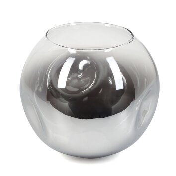 Glass lampshade  Ripoll replacement glass, spare part chrome, clear, Smoke-coloured