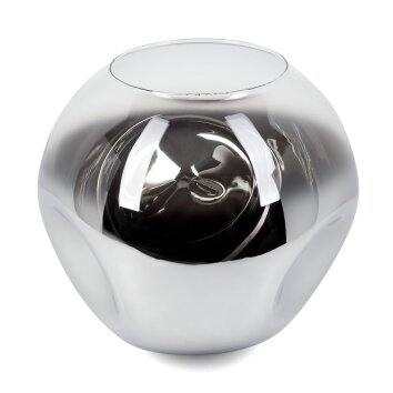 Ripoll replacement glass, spare part chrome, clear, Smoke-coloured