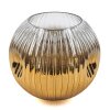 Glass lamp shade  Ripoll replacement glass, spare part gold, clear