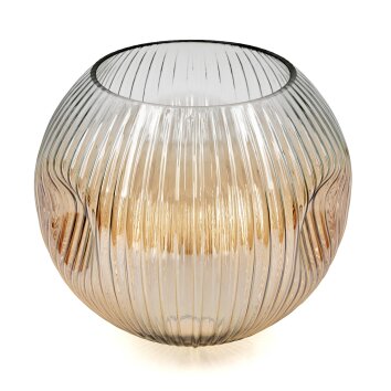 Lamp shade made of glass  Ripoll replacement glass, spare part Amber, clear