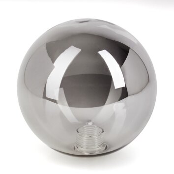 Lamp shade made of glass  Bernado replacement glass, spare part Smoke-coloured