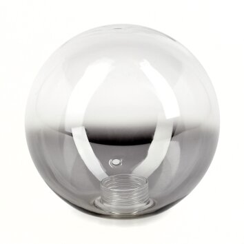 Glass lampshade  Bernado replacement glass, spare part Smoke-coloured