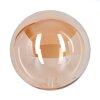 Lamp shade made of glass  Bernado replacement glass, spare part Amber