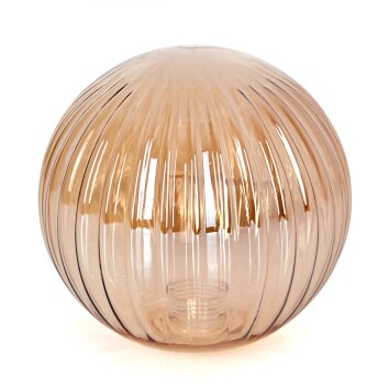 Lamp shade made of glass  Bernado replacement glass, spare part Amber
