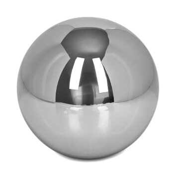 Glass lamp shade  Bernado replacement glass, spare part chrome, Smoke-coloured