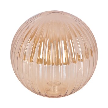 Glass lamp shade  Remaisnil replacement glass, spare part Amber