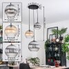 Koyoto hanging light, globe light, pendant light, Cluster pendant lamp Amber, clear, Smoke-coloured, 3-light sources