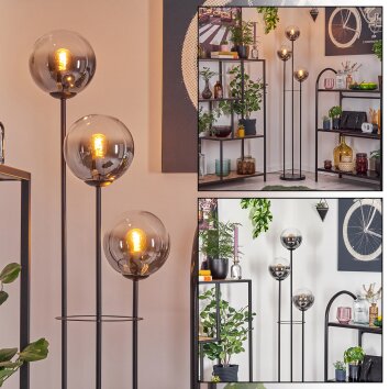 Gastor floor lamp 30 cm black, 3-light sources