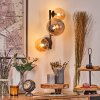 Chehalis globe light, wall light Amber, Smoke-coloured, 3-light sources
