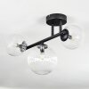 Chehalis ceiling light, globe light clear, 3-light sources