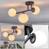Chehalis ceiling light, globe light white, 3-light sources