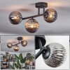 Chehalis ceiling light, globe light Smoke-coloured, 3-light sources
