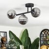 Chehalis ceiling light, globe light Smoke-coloured, 3-light sources