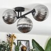 Chehalis ceiling light, globe light Smoke-coloured, 3-light sources