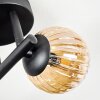 Chehalis ceiling light, globe light Amber, 3-light sources