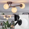Chehalis ceiling light, globe light white, 3-light sources