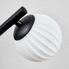 Chehalis ceiling light, globe light white, 3-light sources