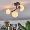 Chehalis ceiling light, globe light white, 3-light sources