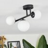 Chehalis ceiling light, globe light white, 3-light sources