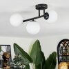 Chehalis ceiling light, globe light white, 3-light sources