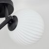 Chehalis ceiling light, globe light white, 3-light sources