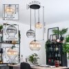 Koyoto hanging light, globe light, pendant light, Cluster pendant lamp black, 3-light sources