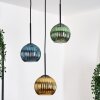 Koyoto hanging light, globe light, pendant light, Cluster pendant lamp black, 3-light sources