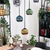 Koyoto hanging light, globe light, pendant light, Cluster pendant lamp black, 3-light sources