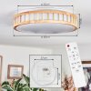 Amarelos ceiling light, Panel LED white, 1-light source, Remote control
