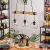 Ripoll hanging light, globe light, pendant light Ecru, black, 3-light sources