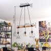 Ripoll hanging light, globe light, pendant light Ecru, black, 3-light sources