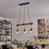 Ripoll hanging light, globe light, pendant light Ecru, black, 3-light sources