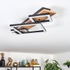 Cabanas ceiling light LED Wood like finish, black, 1-light source