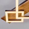 Cabanas ceiling light LED Wood like finish, black, 1-light source