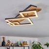 Cabanas ceiling light LED Wood like finish, black, 1-light source