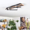 Cabanas ceiling light LED Wood like finish, black, 1-light source
