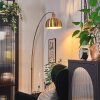Baloca floor lamp, Arch lamps brass, black, 1-light source