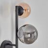 Chehalis globe light, wall light Amber, Smoke-coloured, 3-light sources